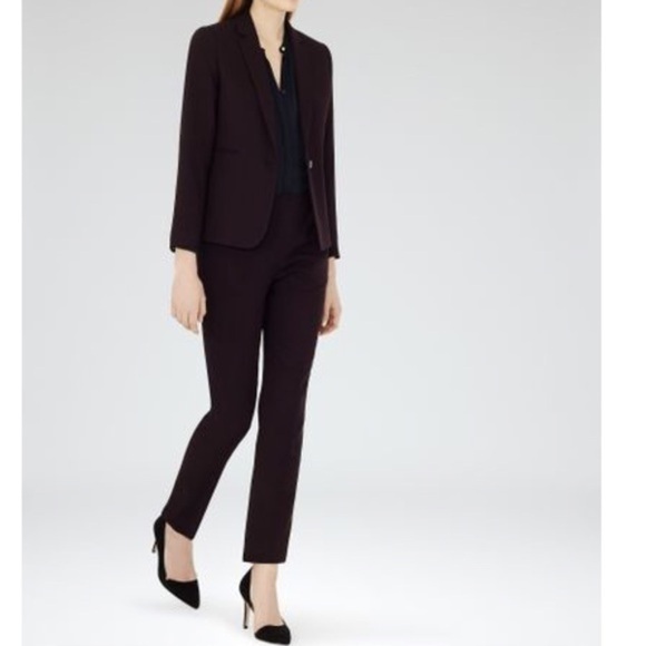 NWT Reiss Camila Textured Pleat Slim Trouser - Picture 5 of 12